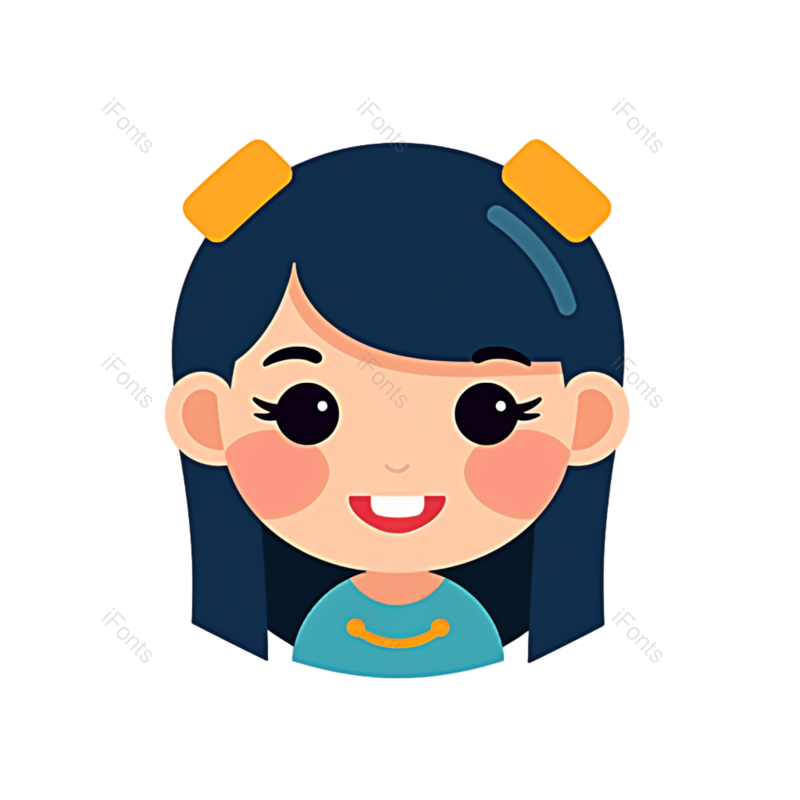 卡通图片,儿童元素,卡通人物PNG,卡通头像免抠素材